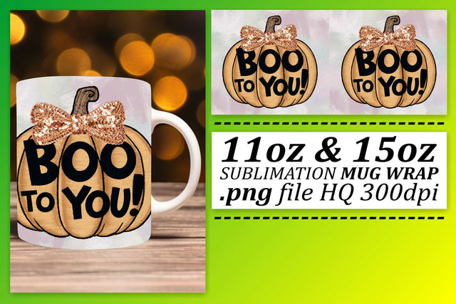 Pumpkin Halloween Mug Wrap 11oz/15oz Fall Sublimation Sublimation afrosvg 