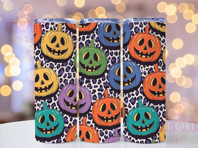 Pumpkin Halloween Tumbler Wrap, Pumpkin Tumbler Png, 20oz Skinny Tumbler, Spooky Season Png, Sublimation Design, Tumbler Wrap Download, Fall Tumbler Wrap Sublimation SvggirlplusArt 