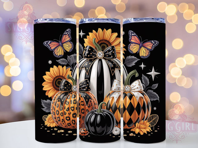 Pumpkin Halloween Tumbler Wrap, Pumpkin Tumbler Png, 20oz Skinny Tumbler, Spooky Season Png, Sublimation Design, Tumbler Wrap Download, Fall Tumbler Wrap Sublimation SvggirlplusArt 