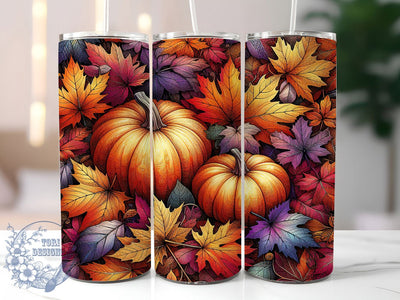 Pumpkin Harvest Fall Tumbler, Fall Pumpkin Wrap, 20oz Sublimation, Autumn Pumpkin Cup, Harvest Mug Design, Pumpkin Season Tumbler, Thanksgiving Drinkware Sublimation ToriDesigns 