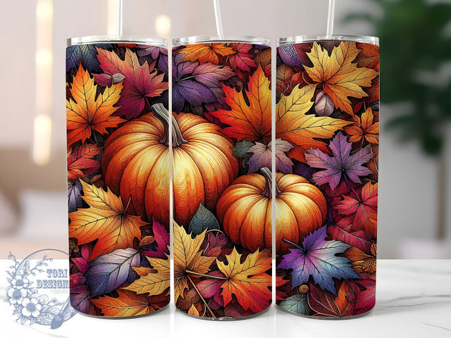 Pumpkin Harvest Fall Tumbler, Fall Pumpkin Wrap, 20oz Sublimation, Autumn Pumpkin Cup, Harvest Mug Design, Pumpkin Season Tumbler, Thanksgiving Drinkware Sublimation ToriDesigns 