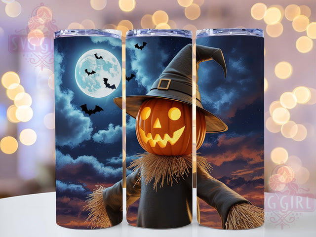 Pumpkin Head Jack O’Lantern Halloween Tumbler, Halloween Cup Wrap, Spooky 20oz Drinkware, Jack O’Lantern Design, Autumn Pumpkin Tumbler, Halloween Sublimation Wrap, Creepy Pumpkin Art Sublimation SvggirlplusArt 
