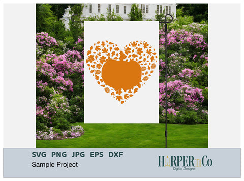 Pumpkin Heart SVG PNG Cut EPS File SVG HarperNCo 