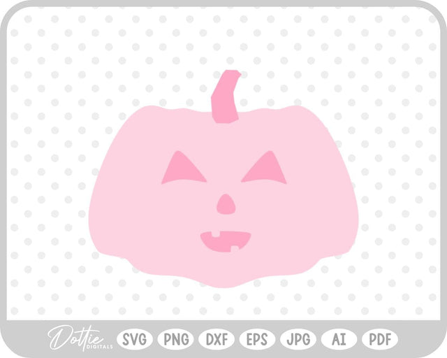 Pumpkin Jack o Lantern Halloween SVG DottieDigitals 
