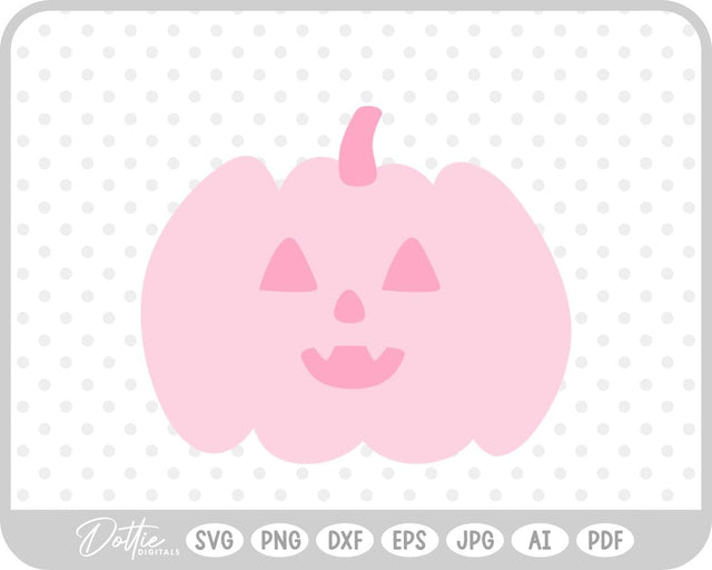 Pumpkin Jack o Lantern Halloween SVG DottieDigitals 