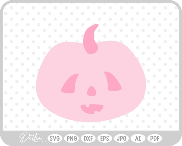 Pumpkin Jack o Lantern Halloween SVG DottieDigitals 