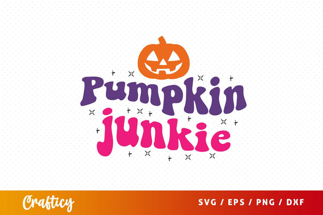 Pumpkin junkie SVG Design SVG Designangry 