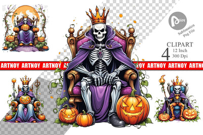 Pumpkin King Clipart Sublimation artnoy 