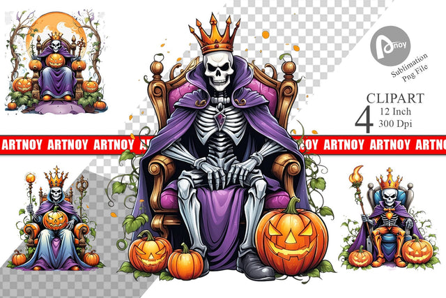 Pumpkin King Clipart Sublimation artnoy 