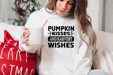 Pumpkin kisses and harvest wishes SVG Angelina750 