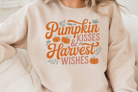Pumpkin Kisses & Harvest Wishes SVG Angelina750 