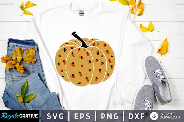 Pumpkin leopard svg design SVG Regulrcrative 