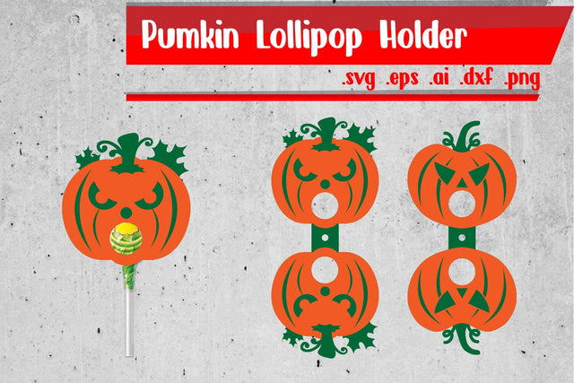 Pumpkin Lollipop Holders | Halloween Lollipop Holders SVG zafrans studio 