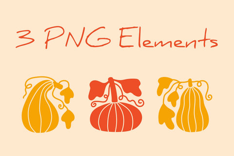 Pumpkin Minimal Abstract Art PNG JPG EPS Sublimation Rin Green 