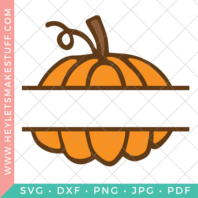 Pumpkin Monogram 2 SVG Hey Let's Make Stuff 