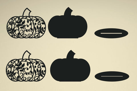 Pumpkin on a stand SVG laser cut template, Thanksgiving Day decor SVG Yuliya 