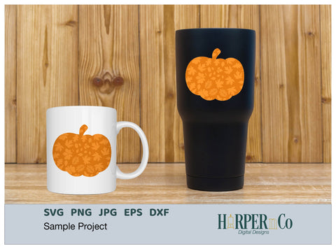 Pumpkin Orange Leaf SVG PNG Cut EPS File SVG HarperNCo 