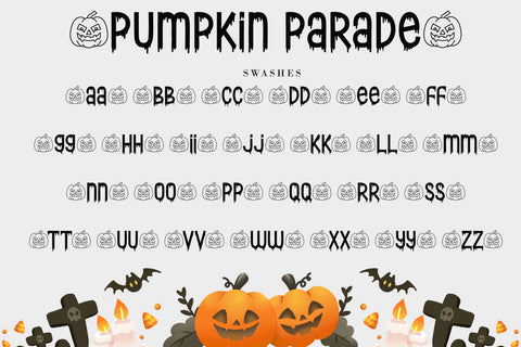 Pumpkin Parade Font AEN Creative Store 