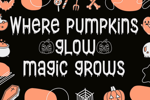 Pumpkin Parade Font AEN Creative Store 