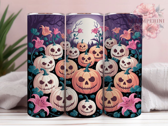 Pumpkin Patch Fall Halloween Tumbler Wrap, Halloween Tumbler Png, 20oz Skinny Tumbler, Sublimation Download, Spooky Season Tumbler, Fall Tumbler Design, Harvest Tumbler Design Sublimation Li Zamperini 