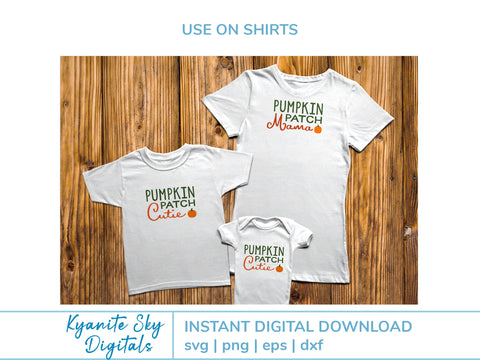 Pumpkin Patch Mama Cutie SVG fall autumn mom and child SVG Kyanite Sky Digitals 