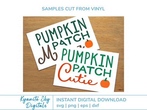 Pumpkin Patch Mama Cutie SVG fall autumn mom and child SVG Kyanite Sky Digitals 