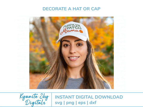 Pumpkin Patch Mama Cutie SVG fall autumn mom and child SVG Kyanite Sky Digitals 