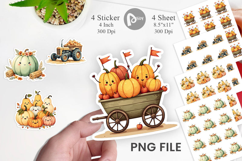 Pumpkin Patch Pals Sticker Sublimation artnoy 