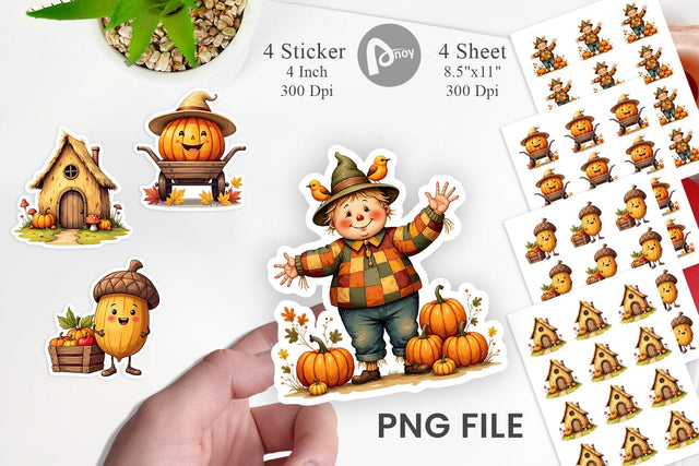 Pumpkin Patch Pals Sticker Sublimation artnoy 