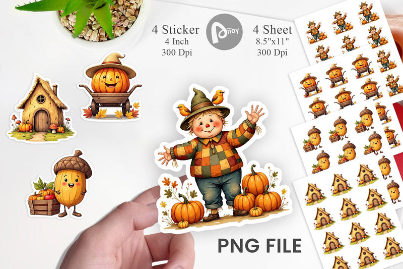 Pumpkin Patch Pals Sticker Sublimation artnoy 