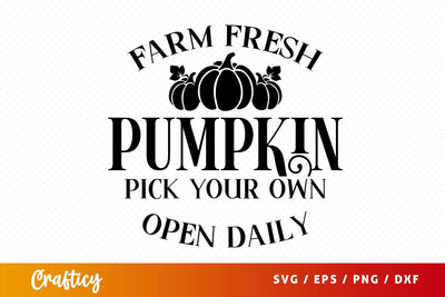 Pumpkin patch pick your own SVG Design SVG Designangry 