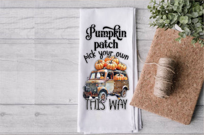 Pumpkin Patch This Way Kitchen Towel Sublimation Jagonath Roy 