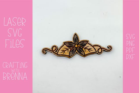 Pumpkin Pattern Bundle Hair Clip Laser SVG File SVG Crafting With Brenna 