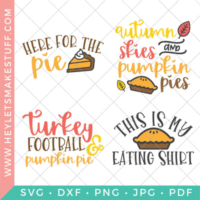 Pumpkin Pie Bundle SVG Hey Let's Make Stuff 