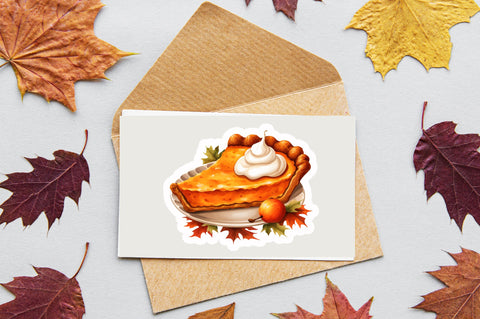 Pumpkin pie Sticker Design Sublimation Regulrcrative 