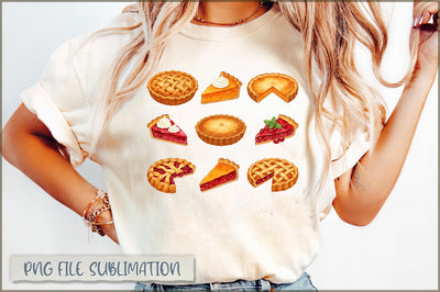 Pumpkin Pie Thanksgiving PNG Sublimation Shetara Begum 