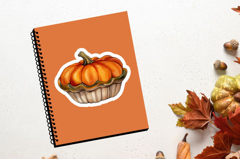 Pumpkin pies autumn Sticker Design Sublimation Regulrcrative 