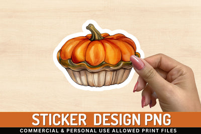Pumpkin pies autumn Sticker Design Sublimation Regulrcrative 