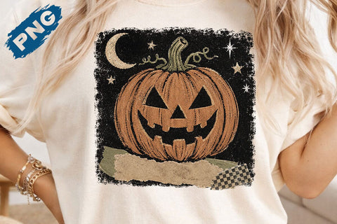 Pumpkin Polka Dot Stripes PNG, Halloween Design SVG DesignDestine 