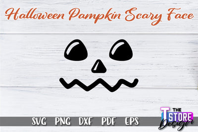 Pumpkin Scary Face | Halloween Design | Halloween Print | SVG File SVG The T Store Design 