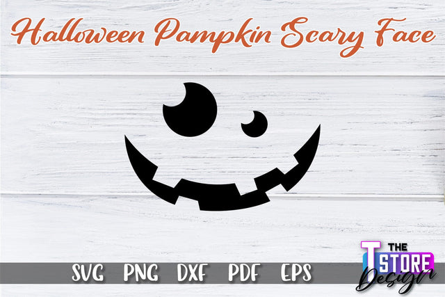 Pumpkin Scary Face | Halloween Design | Halloween Print | SVG File SVG The T Store Design 