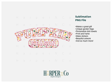Pumpkin Season 1 SVG PNG Cut EPS File SVG HarperNCo 
