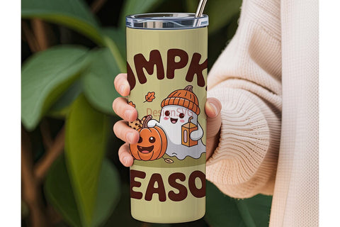 Pumpkin Season 20oz Tumbler Wrap Sublimation DesignSVG 