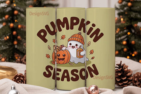 Pumpkin Season 20oz Tumbler Wrap Sublimation DesignSVG 