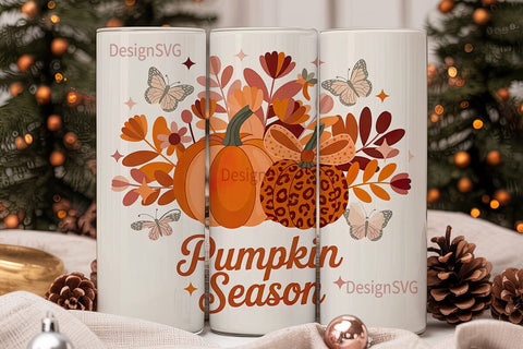 Pumpkin Season 20oz Tumbler Wrap Sublimation DesignSVG 