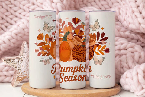 Pumpkin Season 20oz Tumbler Wrap Sublimation DesignSVG 