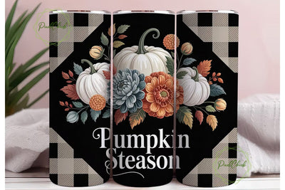 Pumpkin Season 20oz Tumbler Wrap Sublimation PixelChick 