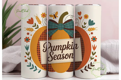 Pumpkin Season 20oz Tumbler Wrap Sublimation PixelChick 