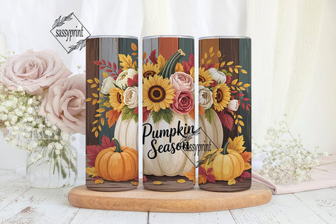 Pumpkin Season 20oz Tumbler Wrap Sublimation sassyprint 
