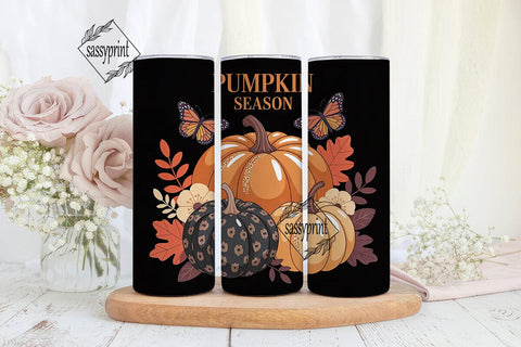 Pumpkin Season 20oz Tumbler Wrap Sublimation sassyprint 